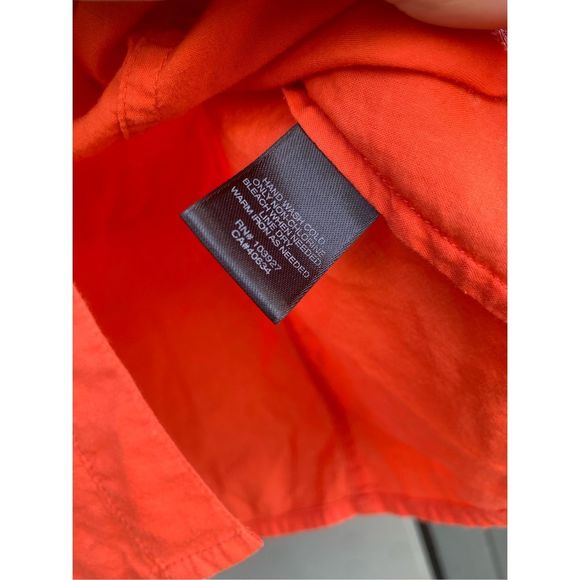 Marc Jacobs "It's Only Rock and Roll" Orange Button Up Blouse, Size 6 -Halloween - Picture 6 of 12